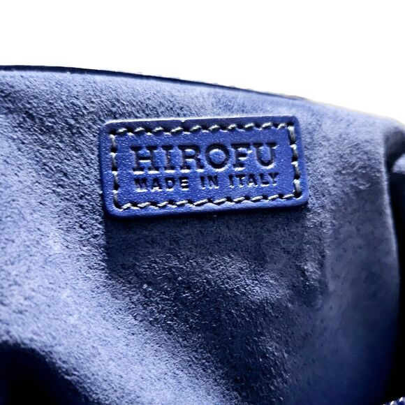 Hirofu | Royal Blue Smooth Leather Two-Way Convertible Tote & Shoulder Bag, VGUC - Picture 10 of 10